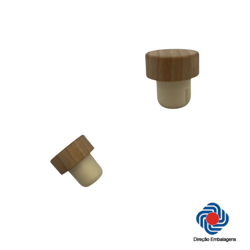 Rolha Bartop Madeira Clara 22 mm-12 unidades